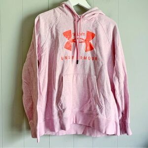 UNDER ARMOUR Swim Embroidered Hoodie Pink L